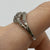 Diamond Ornate Daisy Flower Bypass Band Ring 9ct 9k White Gold - Size T 1/2