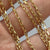 Diamond Cut Trace Link Cabe Chain 9ct 9k Yellow Gold 20" Inches