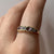 Blue Topaz & Amethyst Band Stacking Ring 9ct 9K Yellow Gold - Size P