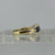 Sapphire Trilogy Diamond .14ct Accent Ring 9ct 9k Yellow Gold - Size N