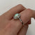 Antique Opal & Old Single Cut Diamond Halo Ring 950 & 18ct Yellow Gold - Size P