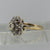 Diamond Tiered Cluster Ring 9ct 9k Yellow Gold  - Size P