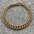 Antique 1914 Chester Tapered Curb Bracelet Stamped 9ct Rose Gold - 7.5" Inches