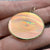 Holographic Trippy Eye Disc Pendant 9ct 9k Yellow Gold