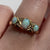 Opal & Diamond Antique 1902 Ring 18ct 18k Yellow Gold  - Size N