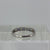 Sapphire & Cubic Zirconia Channel Set Ring 9ct 9K White Gold - Size M