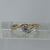 Diamond Solitaire Illusion Twist Accent Ring 9ct 9k Yellow Gold - Size N