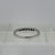 Diamond Band Ring 18ct 18K White Gold - Size J