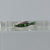 Green Tsavorite Garnet Channel Set Wave Ring 9ct 9k White Gold  - Size P