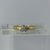 Diamond Cross Rope Design Ring 18ct 18k Yellow Gold - Size N 1/2