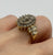 Diamond Art Deco Cluster Baguette Cut Ornate Ring 10ct 10k Yellow Gold - Size K