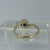 Diamond .10ct Solitaire Bypass Twist Ring 9ct 9k Yellow Gold - Size P