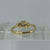 Green Sapphire & Diamond Ring 18ct 18K Yellow Gold - Size N 1/2