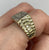 Diamond Illusion Set Square Signet Ring 9ct 9k Yellow Gold  - Size O