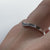 Diamond Wishbone Channel Set Ring 18ct 18k White Gold - Size L