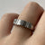 Diamond .35ct Baguette & Brilliant Cut Ring 18ct 18k White Gold - Size L