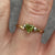 Peridot Heart Cut Solitaire Ring 9ct 9k Yellow Gold - Size N