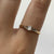 Antique Diamond .15ct Platinum Set Engagement Ring 18ct 18k Yellow Gold - Size P