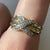 Diamond Criss Cross Band Ring 9ct 9K Yellow Gold - Size O