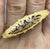 Floral Foliate Cut Out Engraved Bar Brooch Pin Pendant 9ct 9k Yellow Gold