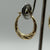 Textured Creole Small Hoop Earrings 9ct 9k Yellow Gold