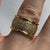 Diamond Pave Set Chunky Band Ring 10ct 10k Yellow Gold  - Size M