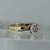 Diamond Cluster .20ct Solitaire Illusion Ring 9ct 9k Yellow Gold - Size L 1/2