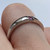 Pink Sapphire Channel Set Solitaire Ring 9ct 9k White Gold  - Size L 1/2