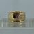 Diamond Pave Set Chunky Band Ring 10ct 10k Yellow Gold  - Size M