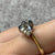 Diamond & Sapphire Ornate Cluster Ring 18ct 18k Yellow Gold  - Size M