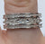 Ornate Diamond Band Ring 9ct 9k White Gold  - Size M