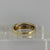 Twist Diamond Channel Set Ring 9ct 9K Yellow Gold - Size N