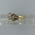 Diamond Crossover Twist Design Ring 9ct 9k Yellow Gold  - Size L