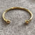 Solid Heavy Torque Bangle Bracelet 9ct 9k Yellow Gold 54.6g