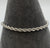 Rope Twist Chain Bracelet  9ct 9k White Gold 6” Inches