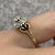 Diamond Cluster With Heart Shoulder Detail Ring 9ct 9k Yellow Gold - Size M