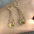 Lucky Horseshoe Horse Drop Dangle Earrings 9ct 9k 375 Yellow Gold