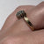 Diamond Cluster Crossover Bypass Ring 9ct 9k Yellow Gold  - Size K 1/2