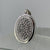 CZ Encrusted Oval Locket Pendant 9ct 9k White Gold