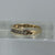 Champagne Diamond .25ct Half Eternity Band Ring 9ct 9k Yellow Gold - Size L 1/2