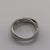 Diamond .08ct Crossover Band Ring 9ct 9k White Gold - Size L