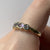 Blue Topaz & Amethyst Band Stacking Ring 9ct 9K Yellow Gold - Size P