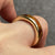 Amber Band Ring 9ct 9k Yellow Gold - Size N