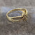 Diamond .10ct Baguette Twist Knot Crossover Ring 9ct Yellow Gold - Size N 1/2