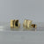 Chic Square Minimalist Gold Stud Earrings 9ct 9k Yellow Gold