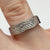 Diamond Wave Pave Set Band Style Ring 9ct 9k White Gold  - Size N