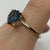 Blue Topaz Heart Cut Solitaire Ring 10ct 10k Yellow Gold - Size S