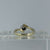 Diamond Solitaire Twist Bypass .15ct Ring 9ct 9k Yellow Gold  - Size L