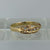 Antique Old Point Cut Diamond 5 Stone Boat Ring 18ct 18k Yellow Gold - Size M