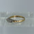 Antique Diamond Trilogy Platinum Set Ring 18ct 18k Yellow Gold  - Size L